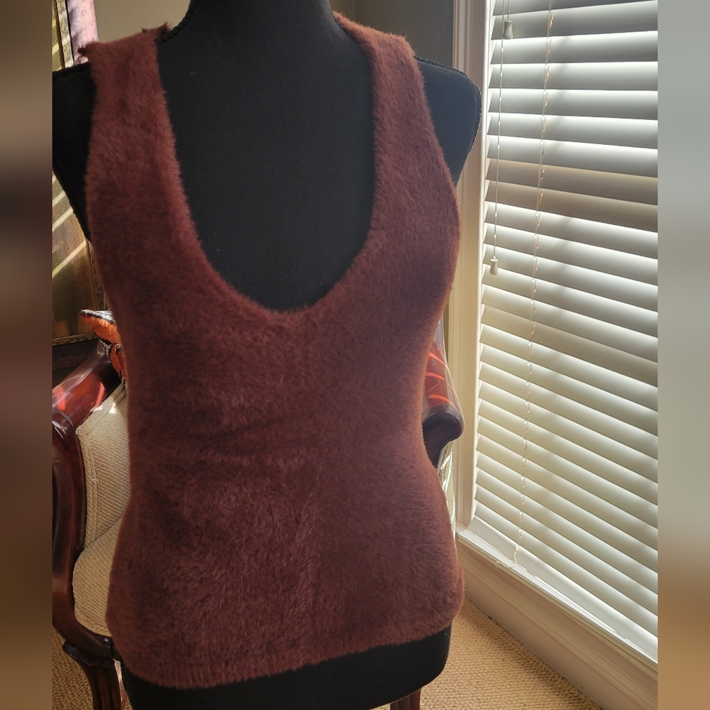 Forever 21 Fuzzy Brown Tank Top 🧸